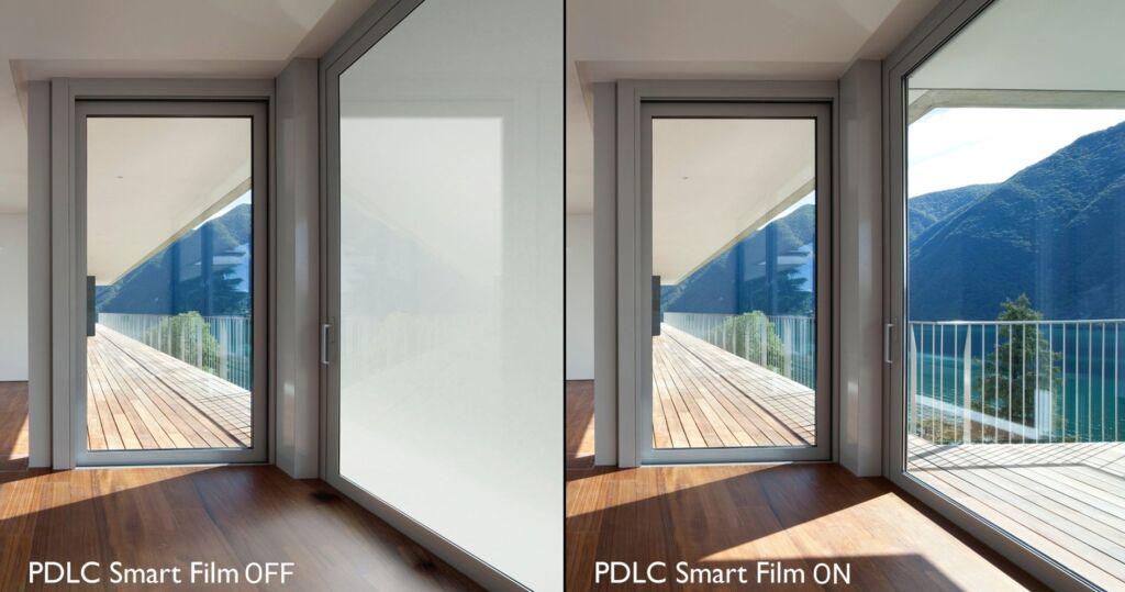switch film Pellicola oscurante smart privacy switch glass switchable glass